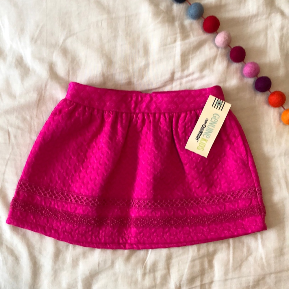 NWT OshKosh Bright Pink Fancy Skirt - 18M